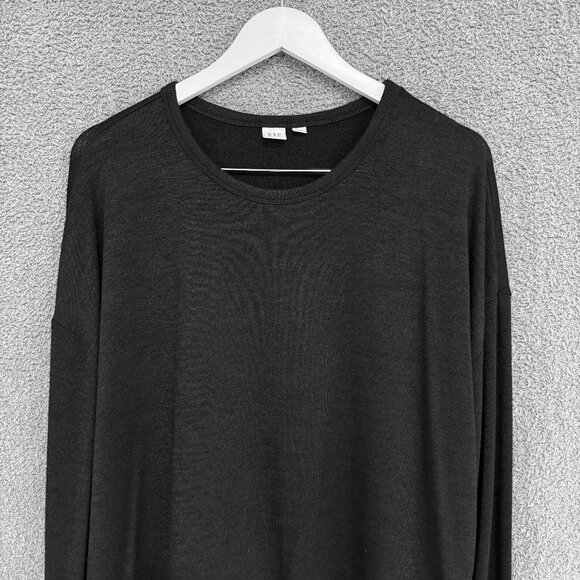 GAP Softspun Tie-Hem Top Black XL - Picture 4 of 8